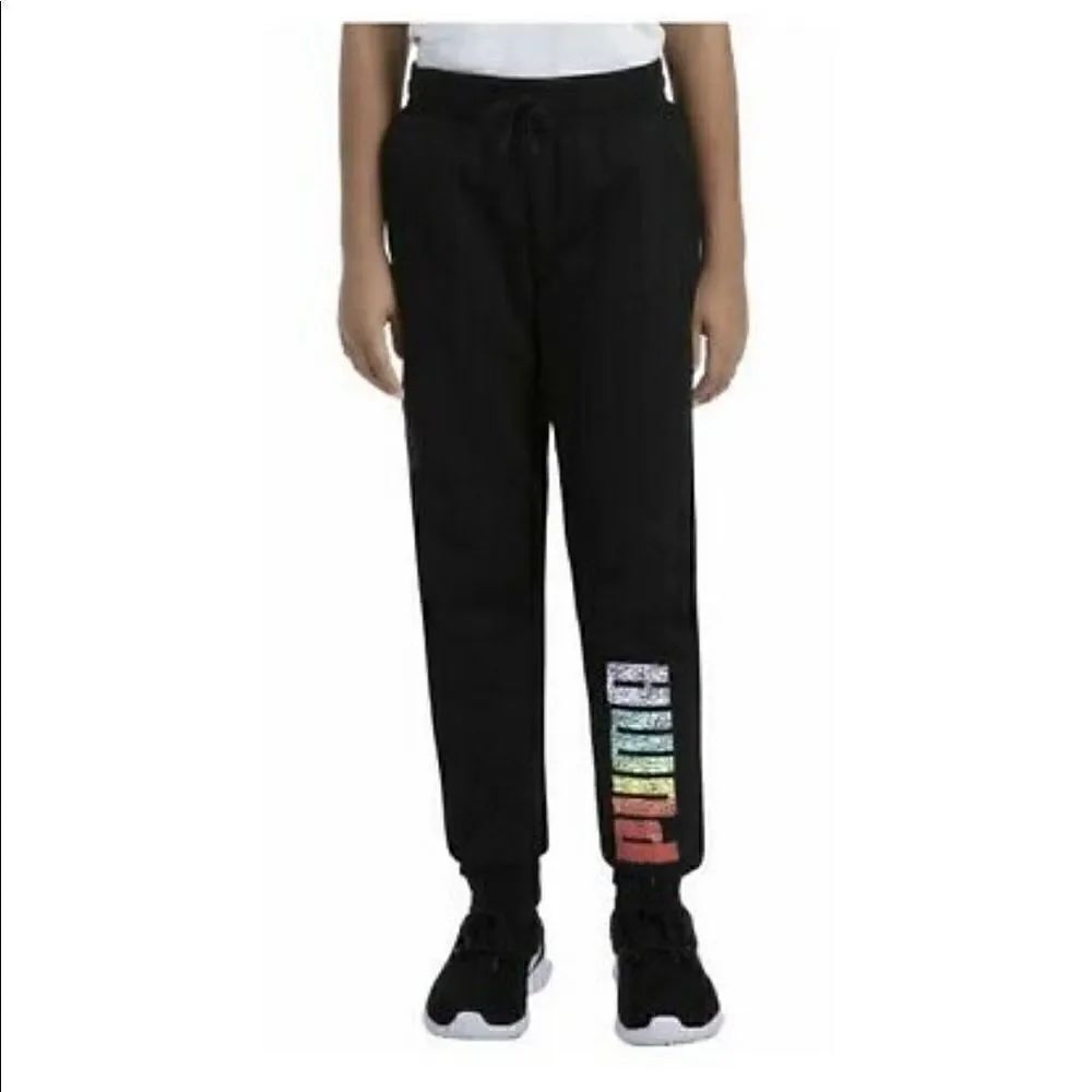 NWT Girl's Puma Black Joggers Pants